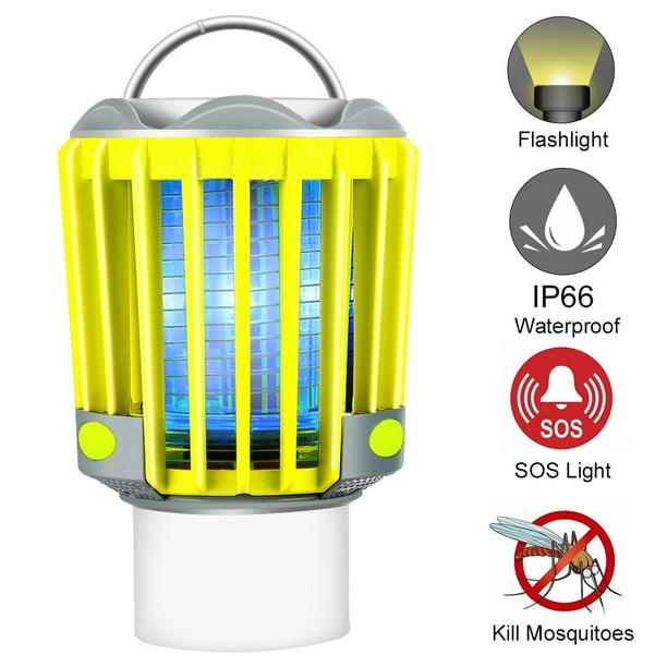 White Hanging Hook RUNACC 3-in-1 Mosquito Killer lamp,Portable Camping Lantern Compressible Bug Zapper Waterproof Flashlight with 2200 mAh Rechargeable /& Replaceable Battery
